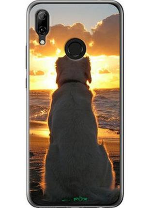 Чехол на huawei nova 3 закат и собака "3966u-1535-2448"