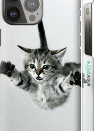 Чехол на iphone 13 pro max летящий котёнок "2322m-2371-2448"