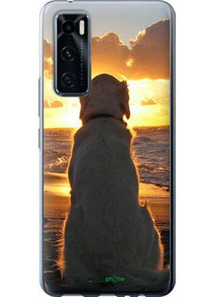 Чехол на vivo v20 se закат и собака "3966u-2128-2448"