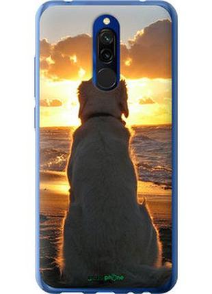 Чехол на xiaomi redmi 8 закат и собака "3966u-1806-2448"