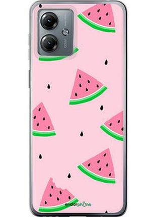 Чехол на motorola moto g14 розовый арбуз "4314u-3197-2448"