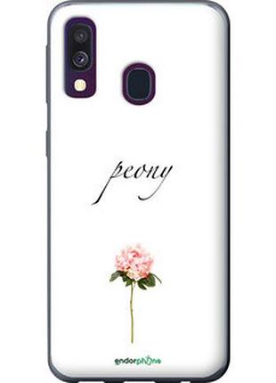 Чехол на samsung galaxy a40 2019 a405f пион "4366u-1672-2448"