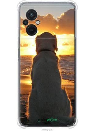 Чехол на xiaomi poco m5 закат и собака "3966sp-2767-2448"