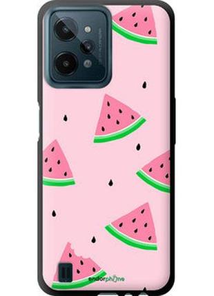 Чехол на realme c31 розовый арбуз "4314b-2593-2448"