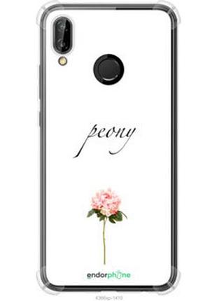 Чехол на huawei p20 lite пион "4366sp-1410-2448"