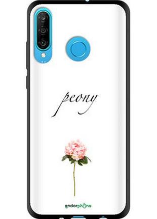 Чехол на huawei p30 lite пион "4366b-1651-2448"