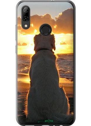 Чехол на huawei p smart 2019 закат и собака "3966t-1634-2448"