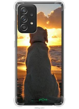 Чехол на samsung galaxy a52s 5g a528b закат и собака "3966sp-2583-2448"