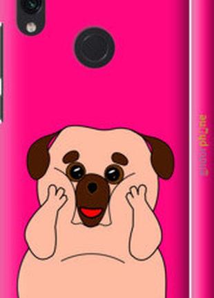 Чехол на xiaomi redmi note 7 весёлый мопс "4908m-1639-2448"