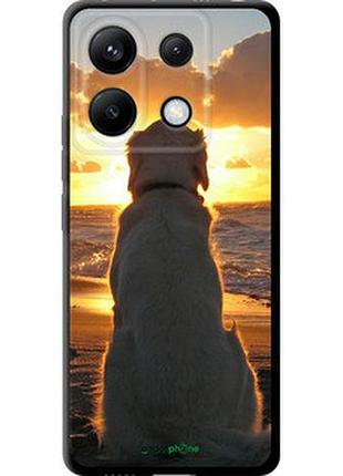 Чехол на xiaomi redmi note 13 pro 5g закат и собака "3966b-3392-2448"