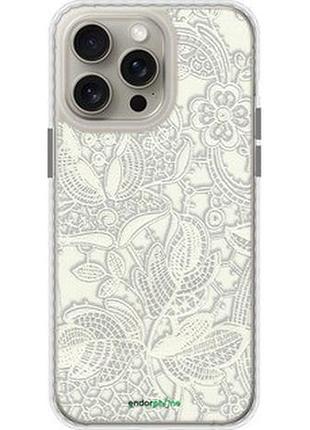 Чехол на iphone 15 pro max белое кружево "4383pc-3098-2448"