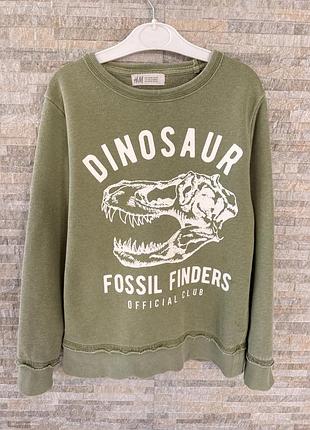 Світшот кофта джемпер діно 🦖 h&m 6-8 років, 122-128 см