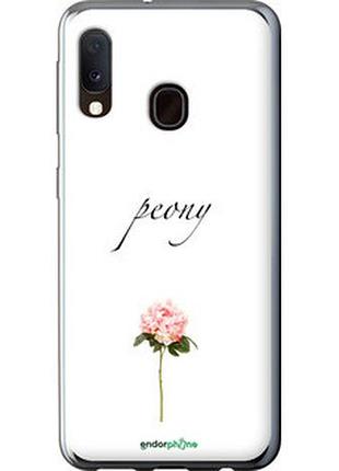 Чехол на samsung galaxy a20e a202f пион "4366t-1709-2448"