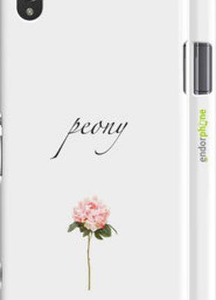 Чехол на sony xperia z1 c6902 пион "4366c-38-2448"