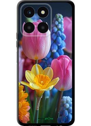 Чехол на huawei honor x6a весенние цветы "6058b-3340-2448"