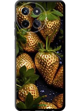 Чехол на realme realme 11 золотая клубника "5637b-3120-2448"