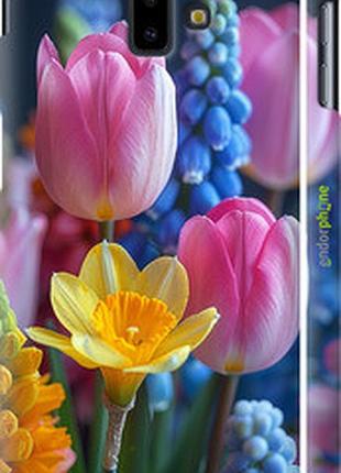 Чехол на samsung galaxy j6 plus 2018 весенние цветы "6058m-1586-2448"