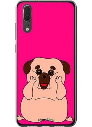 Чохол на huawei p20 веселий мопс "4908u-1396-2448"