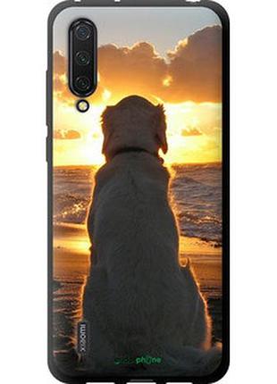 Чехол на xiaomi mi 9 lite закат и собака "3966b-1834-2448"