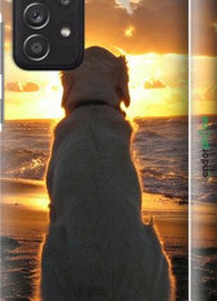 Чехол на samsung galaxy a52 закат и собака "3966m-2251-2448"