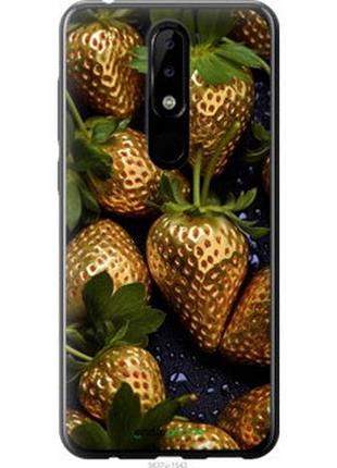 Чехол на nokia 5.1 plus золотая клубника "5637u-1543-2448"