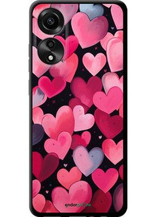 Чехол на oppo a78 4g сердечки 4 "5662b-3142-2448"