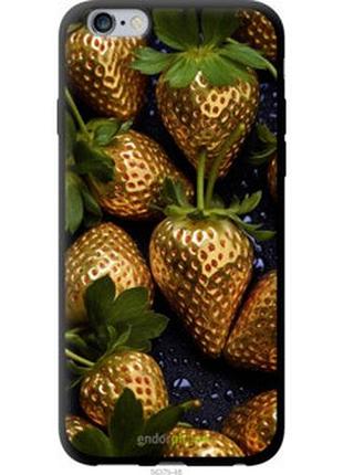 Чехол на iphone 6 plus золотая клубника "5637b-48-2448"