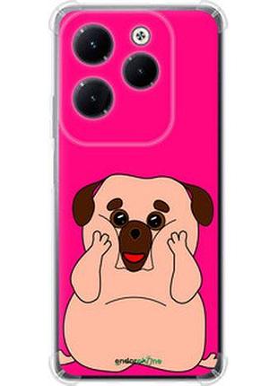 Чохол на infinix hot 40 pro веселий мопс "4908sp-3736-2448"