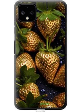 Чехол на google pixel 4 xl золотая клубника "5637u-1754-2448"