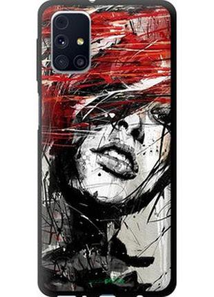 Чехол на samsung galaxy m31s m317f лицо девушки "1162b-2055-2448"