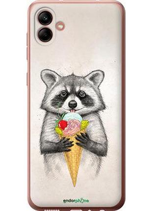 Чехол на samsung galaxy a04 a045f енотик с мороженым "4602u-2831-2448"