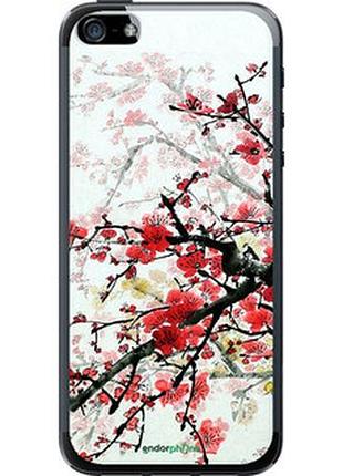Чохол на iphone 5 квітучий кущ "831u-18-2448"