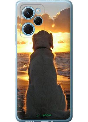 Чехол на xiaomi poco x5 pro 5g закат и собака "3966u-3027-2448"