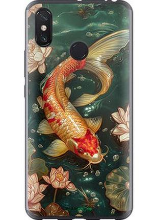 Чехол на xiaomi mi max 3 мелодия лотоса "6106t-1534-2448"