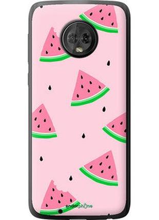 Чехол на motorola moto g6 розовый арбуз "4314u-982-2448"