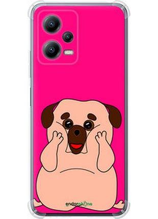 Чехол на xiaomi redmi note 12 5g весёлый мопс "4908sp-2934-2448"