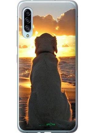Чехол на samsung galaxy a90 5g закат и собака "3966u-1800-2448"