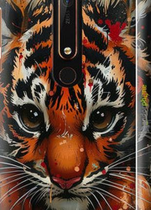 Чехол на nokia 6 2018 mini tiger "6052m-1386-2448"