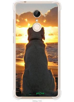 Чехол на xiaomi redmi 5 закат и собака "3966sp-1350-2448"