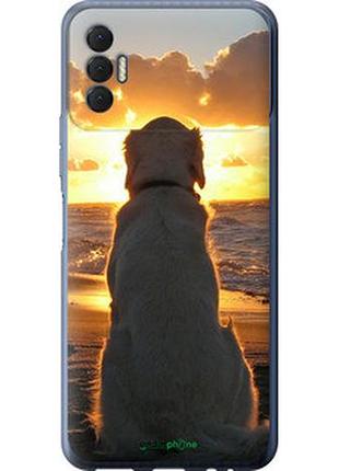 Чехол на tecno spark 8p kg7n закат и собака "3966u-2526-2448"