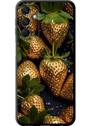 Чехол на samsung galaxy m34 5g золотая клубника "5637b-3141-2448"