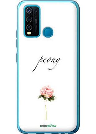 Чехол на vivo y30 пион "4366u-2154-2448"