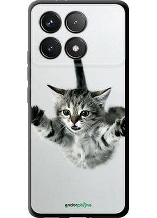 Чехол на xiaomi redmi k70 летящий котёнок "2322b-3799-2448"