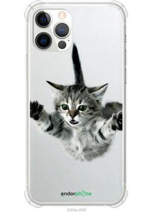 Чехол на iphone 12 pro летящий котёнок "2322sp-2052-2448"