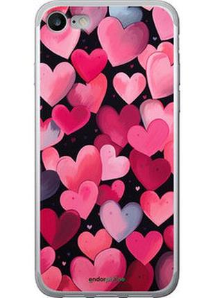 Чехол на iphone se 2022 сердечки 4 "5662u-3737-2448"