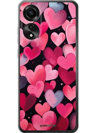 Чехол на oppo a78 4g сердечки 4 "5662u-3142-2448"