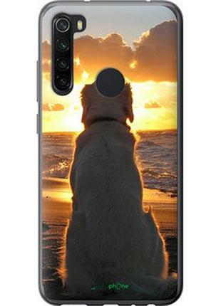 Чехол на xiaomi redmi note 8 закат и собака "3966u-1787-2448"