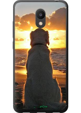 Чехол на meizu m6 закат и собака "3966u-1349-2448"