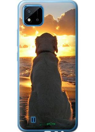 Чохол на realme c11 2021 захід і собака "3966u-2485-2448"
