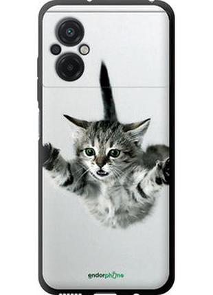 Чехол на xiaomi poco m5 летящий котёнок "2322b-2767-2448"